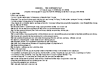 Giáo án Mầm non Lớp Lá - Chủ đề 5: Thế giới động vật - Năm học 2021-2022