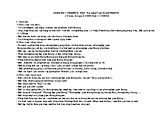 Giáo án Mầm non Lớp Lá - Chủ đề 7: Phương tiện và luật lệ giao thông - Năm học 2022-2023
