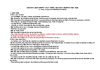Giáo án Mầm non Lớp Lá - Chủ đề 9: Quê hương. Đất nước. Bác Hồ. Trường Tiểu học - Năm học 2022-2023