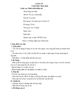 Giáo án Mầm non Lớp Lá - Chủ đề: Gia đình - Đề tài: Vẽ cái ô (Tiết mẫu) - Năm học 2023-2024 - Đỗ Thị Loan