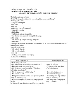 Giáo án Mầm non Lớp Lá - Chủ đề: Giao thông - Đề tài: Hướng dẫn trẻ thao tác xúc miệng bằng nước muối loãng - Đỗ Thị Huyền