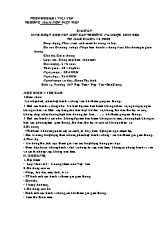 Giáo án Mầm non Lớp Lá - Chủ đề: Giao thông - Đề tài: Kĩ năng xã hội Nhận biết hành vi đúng, sai khi tham gia giao thông - Năm học 2022-2023 - Đoàn Thị Anh