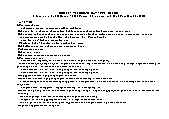 Giáo án Mầm non Lớp Lá - Chủ đề: Quê hương. Đất nước. Bác Hồ - Năm học 2021-2022