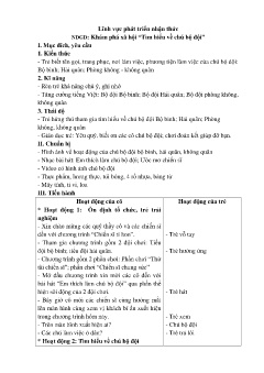 Giáo án Mầm non Lớp Lá - Đề tài: Khám phá xã hội Tìm hiểu về chú bộ đội