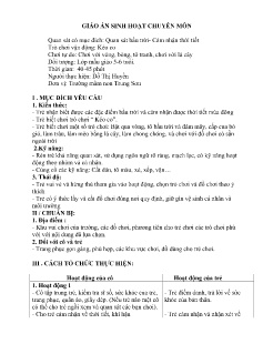 Giáo án Mầm non Lớp Lá - Đề tài: Quan sát bầu trời. Cảm nhận thời tiết - Đỗ Thị Huyền
