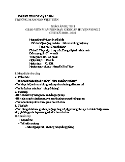 Giáo án Mầm non Lớp Mầm - Chủ đề: Thực vật - Đề tài: Vận động cơ bản Ném xa bằng một tay. Trò chơi Chuyền bóng - Năm học 2017-2018 - Nguyễn Thị Thúy