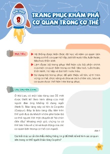 Giáo án Stem 3 - Bài 8: Trang phục khám phá cơ quan trong cơ thể