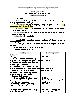 Giáo án Stem Mầm non Lớp Lá - Bài: Làm quen chữ cái h, k - Đoàn Thị Thanh Phúc