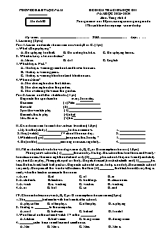 Ma trận đề kiểm tra giữa học kì I Tiếng Anh 6 - Mã đề 602 - Năm học 2023-2024 - PGD Lục Nam (Có đáp án + File nghe)