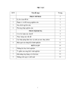 Một số biện pháp đảm bảo vệ sinh an toàn thực phẩm cho trẻ mẫu giáo 5-6 tuổi ăn bán trú trong trường Mầm non