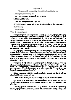 Một số biện pháp giúp trẻ 4-5 tuổi học tốt môn tạo hình