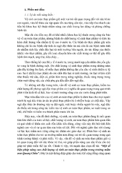 Một số biện pháp nâng cao chất lượng vệ sinh an toàn thực phẩm trong trường mầm non Quang Châu