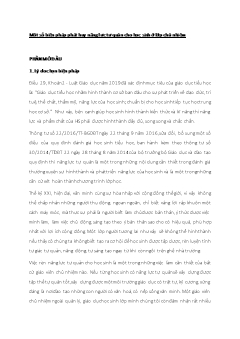 Một số biện pháp phát huy năng lực tự quản cho học sinh ở lớp chủ nhiệm