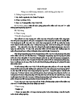 Một số biện pháp phát triển thẩm mỹ cho trẻ 3-4 tuổi thông qua hoạt động tạo hình