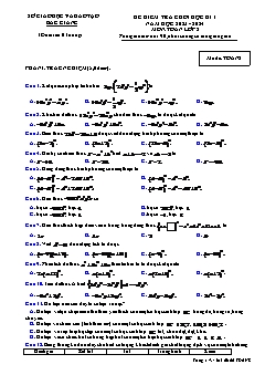 Đề kiểm tra cuối học kì I Toán 8 - Mã đề: TOAN8 - Năm học 2023-2024 - Sở GD&ĐT Bắc Giang (Có đáp án)