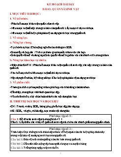 Kế hoạch bài dạy Khoa học tự nhiên 8 (Kết nối tri thức) - Bài 43: Quần xã sinh vật