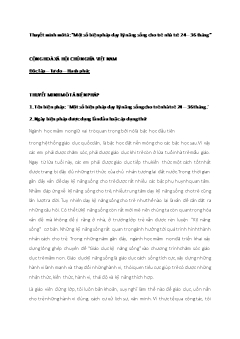 Một số biện pháp dạy kỹ năng sống cho trẻ nhà trẻ 24 – 36 tháng - Hoàng Thị Lằm