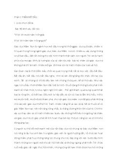 Một số biện pháp giáo dục giúp trẻ 5-6 tuổi học tốt hoạt động khám phá khoa học - Năm học 2021-2022 - Phạm Thị Ngọc